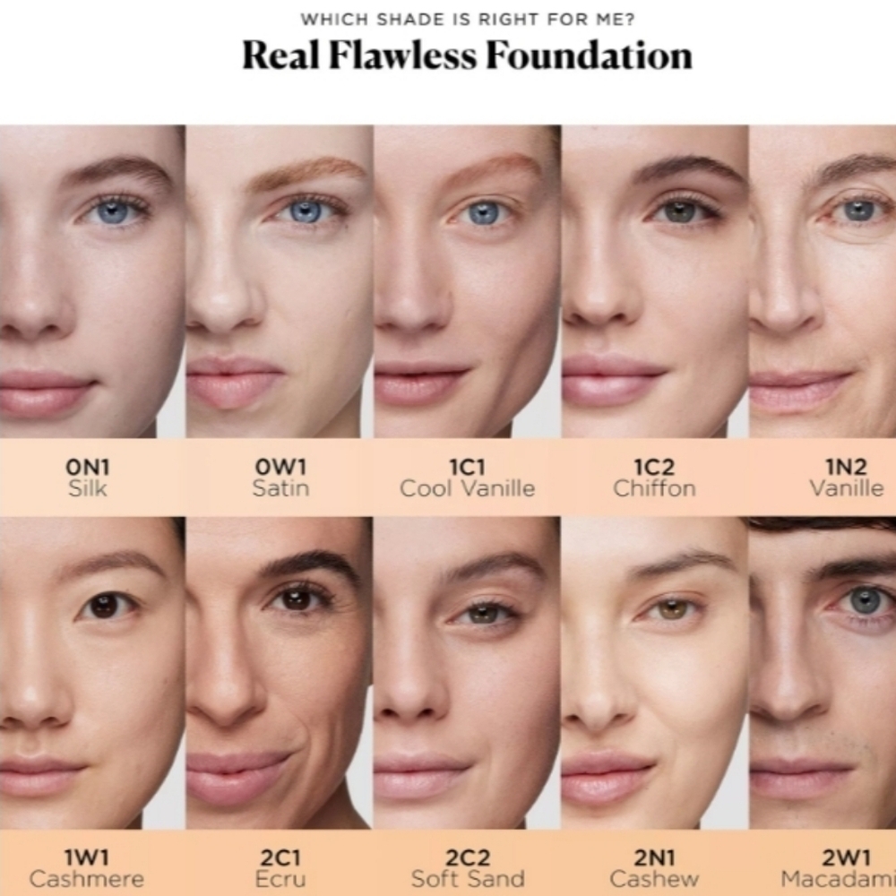Laura Mercier Real Flawless Weightless Perfecting Foundation: Cashmere (1W1) NIB - Picture 4 of 9